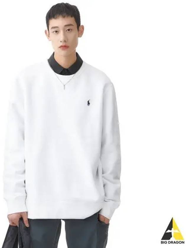 Fleece crewneck sweatshirt white - POLO RALPH LAUREN - BALAAN 1