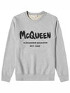 Graffiti Logo Sweatshirt Grey - ALEXANDER MCQUEEN - BALAAN 2