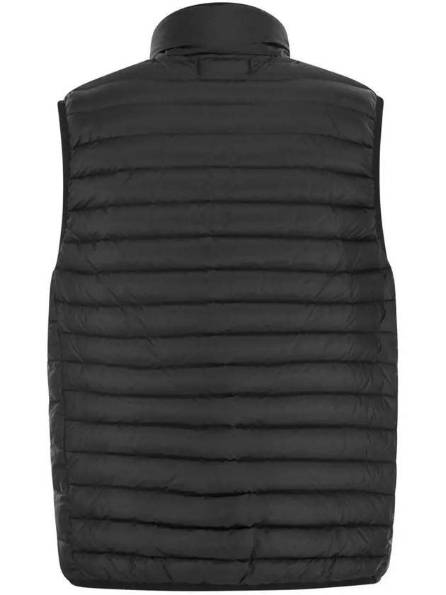 Loom Woven Chambers Recycled Nylon Down Padding Vest Black - STONE ISLAND - BALAAN 3