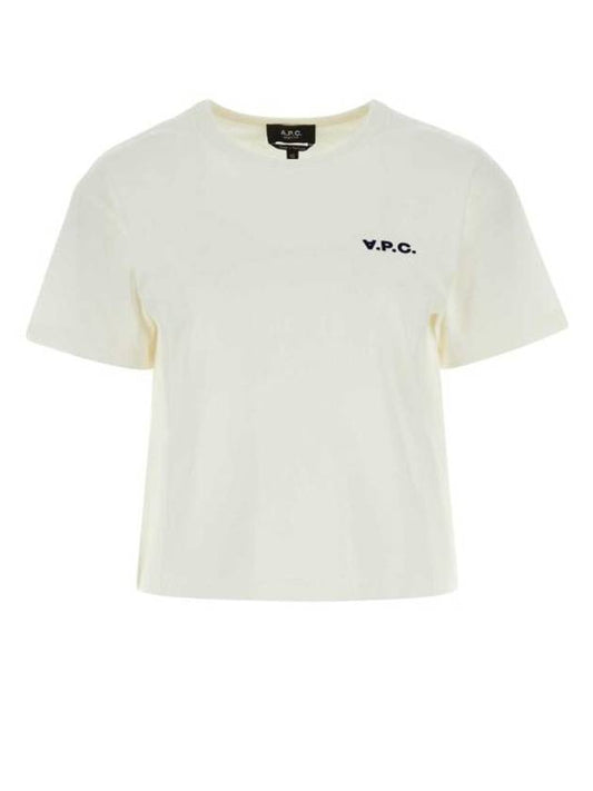 Boxy Micro Logo Short Sleeve T-Shirt White - A.P.C. - BALAAN 1