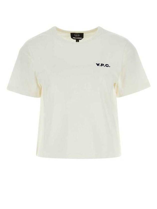 Boxy Micro Logo Short Sleeve T-Shirt White - A.P.C. - BALAAN 1