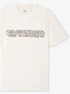 Graphic Logo Print Cotton Jersey Short Sleeve T-Shirt White - CP COMPANY - BALAAN 3