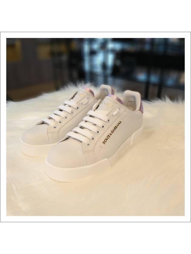 Women's Portofino Low Top Sneakers White - DOLCE&GABBANA - BALAAN 3