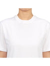 Logo Crew Neck Short Sleeve T-Shirt White - SALVATORE FERRAGAMO - BALAAN 6