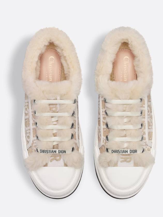 Walk'n'Dior Platform Low Top Sneakers Cotton Beige - DIOR - BALAAN 8