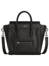 Luggage Nano Tote Bag Black - CELINE - BALAAN 1