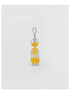 Saffiano Leather Robot Keychain Trick Sunny Yellow - PRADA - BALAAN 1