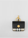 Check Leather Airpod Pro Case Arch Beige Black - BURBERRY - BALAAN 2