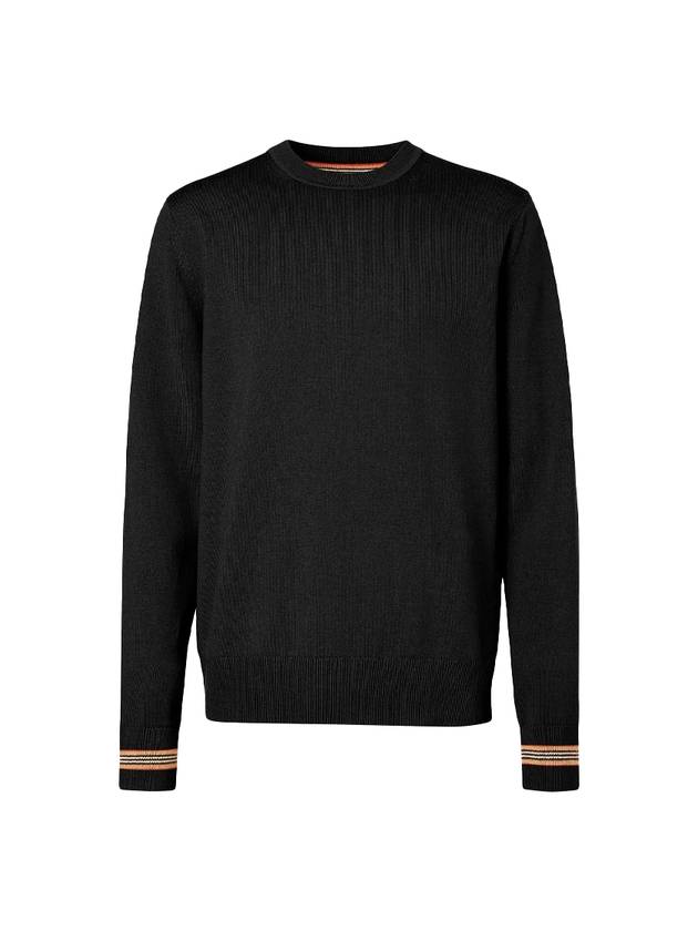 Men's Icon Striped Wool Knit Black - BURBERRY - BALAAN 1