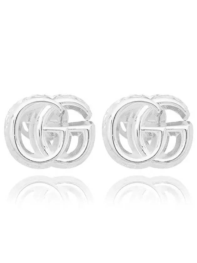 Marmont GG Logo Earrings Silver - GUCCI - BALAAN 2