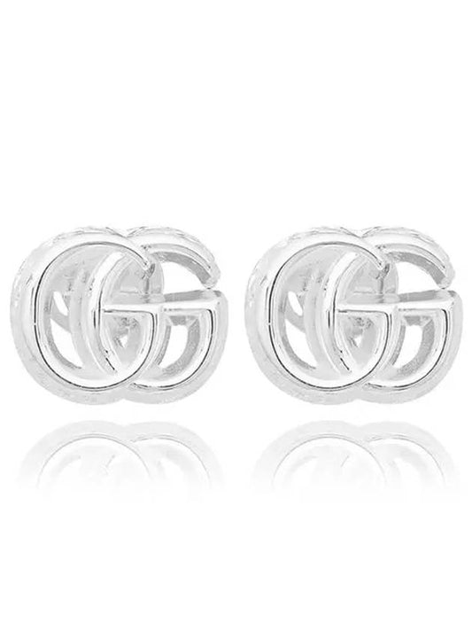 Marmont GG Logo Earrings Silver - GUCCI - BALAAN 2