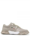 A08FW702 GRAY Parker OG Sole Leather Low Sneakers - MIHARA YASUHIRO - BALAAN 2