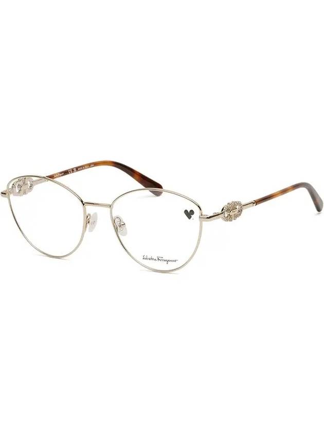 Eyewear Gancini Crystal Cat Eye Eyeglasses Gold - SALVATORE FERRAGAMO - BALAAN 8