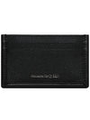 logo two-tier card wallet black - ALEXANDER MCQUEEN - BALAAN.