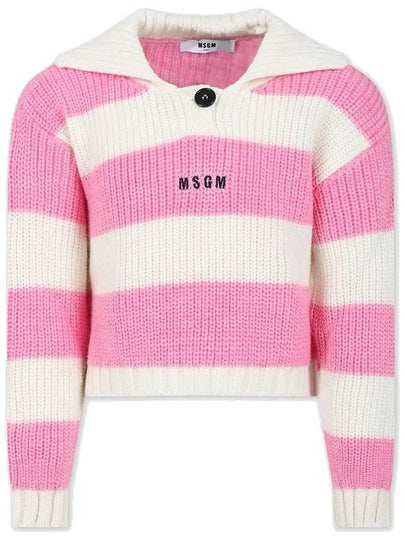 Kids Striped Wool Knit F3MSJGJP033 04236 - MSGM - BALAAN 2