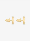 Petit CD Stud Earrings Gold - DIOR - BALAAN 5