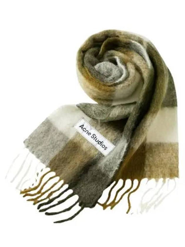 Mohair Checker Scarf CA0084 DID Check - ACNE STUDIOS - BALAAN 1