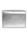 Le Mask Dot Pocket 3-Stage Coin Banknote Ring Wallet Silver - LE MASQUE - BALAAN 6