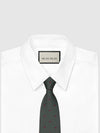 GG interlocking logo silk tie green - GUCCI - BALAAN.