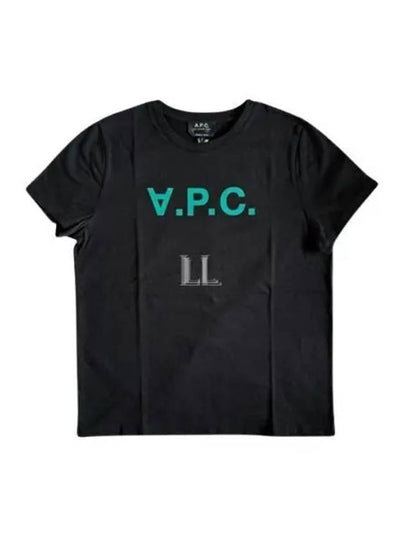 VPC Logo Organic Cotton Short Sleeve T-Shirt Black - A.P.C. - BALAAN 2