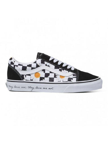 UA Old School Daisy Low Top Sneakers White Black - VANS - BALAAN 1