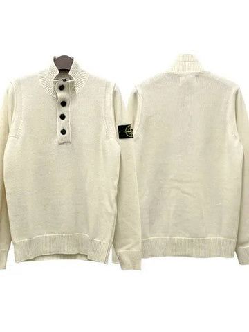 Wappen half zip up button knit sweater 36285111 270503 1095322 - STONE ISLAND - BALAAN 1