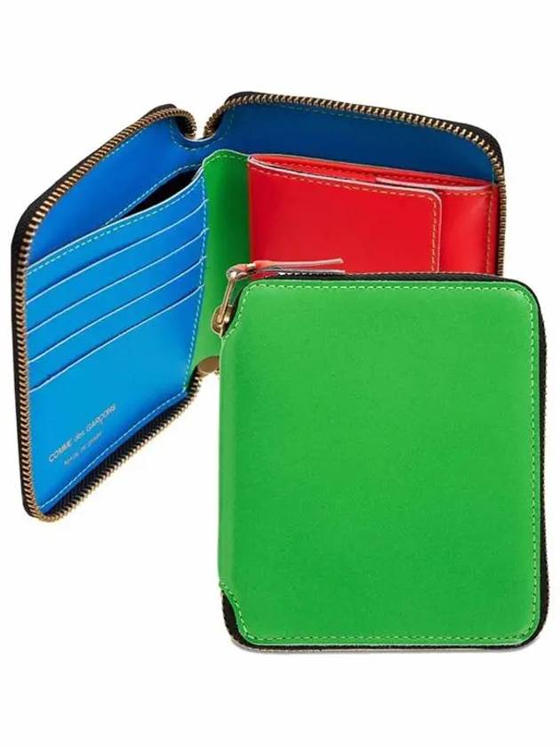 Super FLUO zipper round wallet multicolor SA2100SF - COMME DES GARCONS WALLET - BALAAN 1