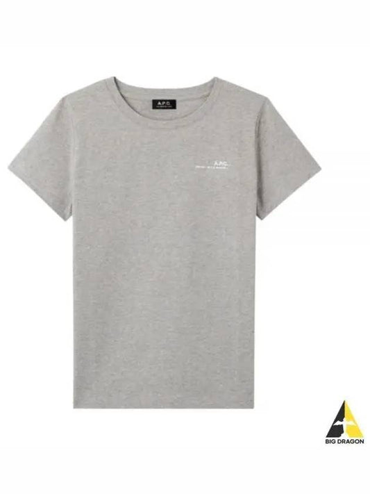 Item Logo Crew Neck Short Sleeve T-Shirt Grey - A.P.C. - BALAAN 2