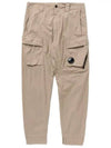 50 Fili Stretch Lens Wappen Cargo Straight Pants Beige - CP COMPANY - BALAAN 2