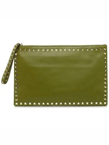 Rockstud Strap ClutchHWB00147 ABOL01 O10Olive - VALENTINO - BALAAN 1