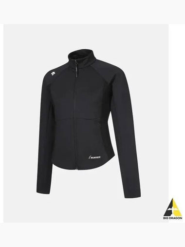 Women s semi crop training jacket black SP322TFT74 - DESCENTE - BALAAN 1