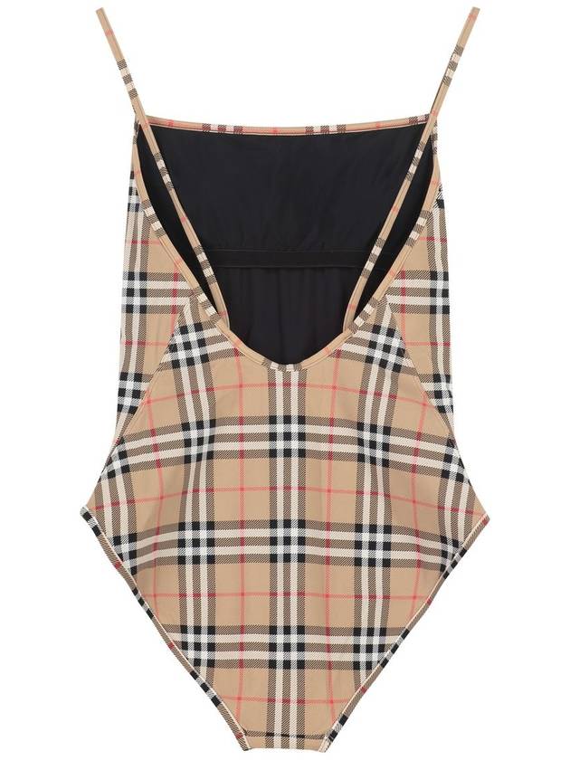 Women's Vintage Check One-Piece Swimsuit Beige - BURBERRY - BALAAN 3