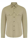 Perry 2 Pocket Slim Long Sleeve Shirt Aloe - J.LINDEBERG - BALAAN 1