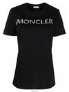 Graphic Logo Lettering Short Sleeve T-shirt Black - MONCLER - BALAAN 2