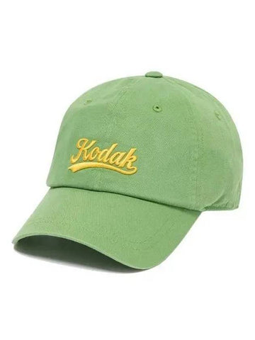 KODAK Lettering Relax Fit Ball Cap GREEN - KODO - BALAAN 1