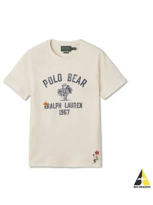 Custom Slim Fit Polo Bear Jersey T Shirt White - POLO RALPH LAUREN - BALAAN 1