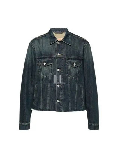 Button Pocket Cotton Denim Jacket Blue - MAISON MARGIELA - BALAAN 2