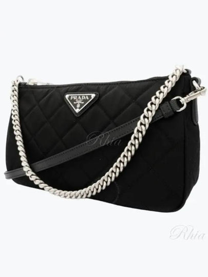 Tessuto Quilted Chain Shoulder Bag Black - PRADA - BALAAN 2