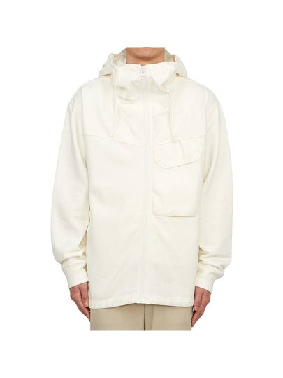 Snap Pocket Zip-up Hoodie Ivory - TEN C - BALAAN 2