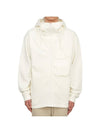 Snap Pocket Zip-up Hoodie Ivory - TEN C - BALAAN 1