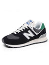 Women's 574 Low Top Sneakers Black - NEW BALANCE - BALAAN 1