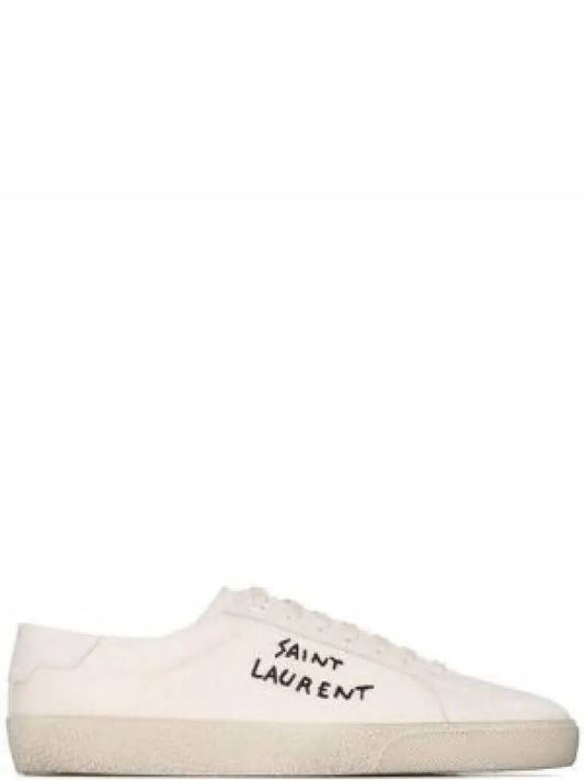 Women s Destroyed Court Classic SL06 Sneakers Cream 610648 GUP10 9113 1221138 - SAINT LAURENT - BALAAN 1