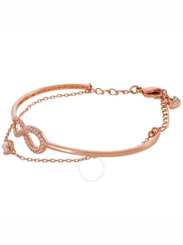 Infinity Chain Bangle Bracelet Rose Gold - SWAROVSKI - BALAAN 4