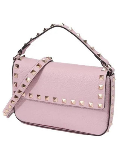 Rockstud Chain Cross Bag Pink - VALENTINO - BALAAN 2