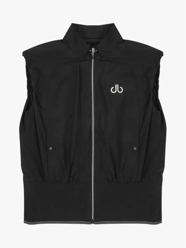 Drew Women s Shirring Woven Vest DF41VE01 BK - DRUH GOLF - BALAAN 1