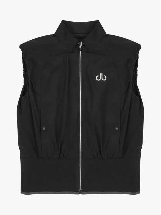 Drew Women s Shirring Woven Vest DF41VE01 BK - DRUH GOLF - BALAAN 1