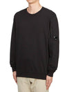 Light Fleece Sweatshirt Black - CP COMPANY - BALAAN 3