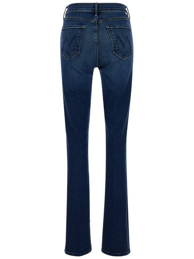 Blue Skinny High Waist Jeans In Cotton Blend Denim Woman - MOTHER - BALAAN 2