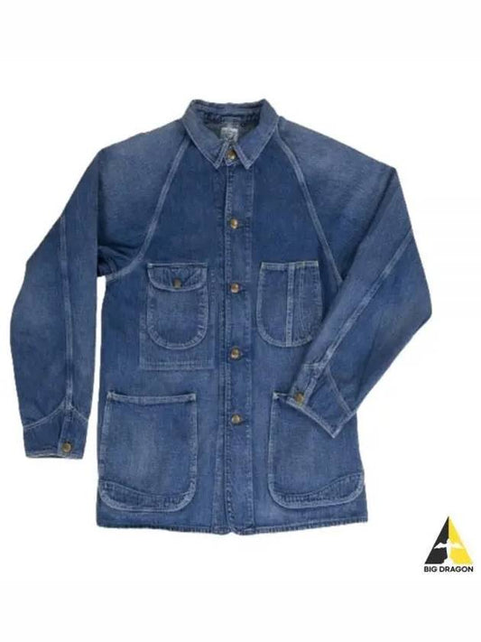 24 1950 S COVERALL USED WASH 03 6140 95 DENIM Jacket - ORSLOW - BALAAN 1