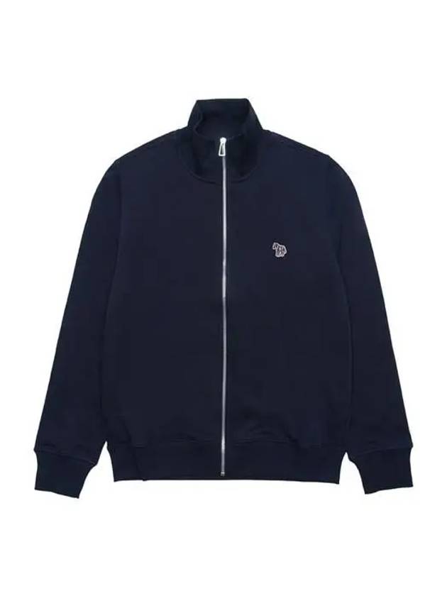 Zebra Logo Cotton Zip-up Jacket Navy - PAUL SMITH - BALAAN 2